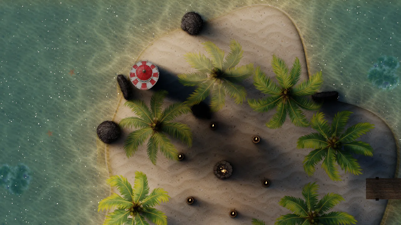The shoreline showing shallow sand, foam and moving water detail